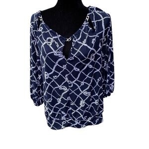 New‎ York and Company 7th avenue design studio blouse size medium.